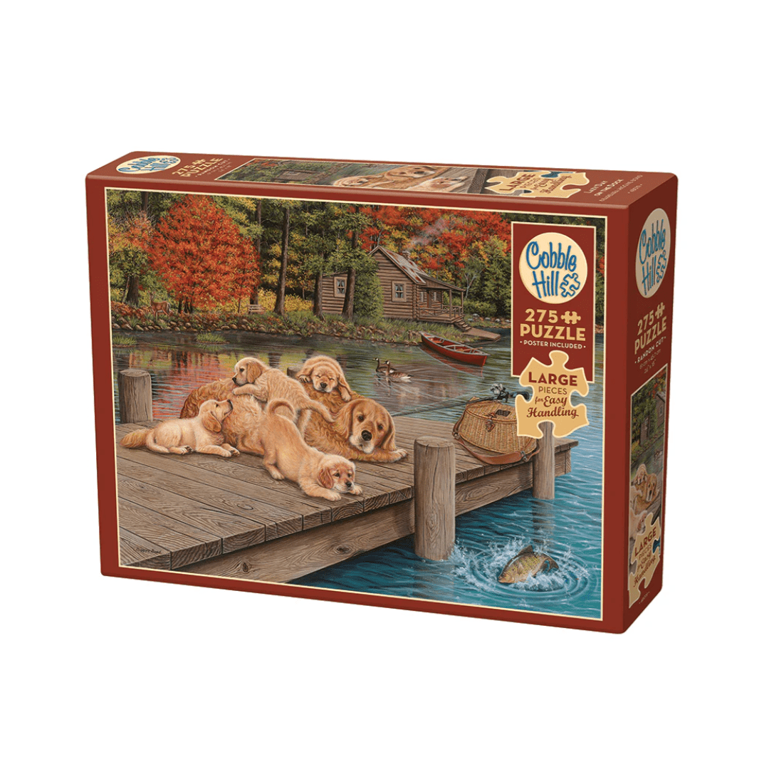 Cobble Hill Puzzle 275 Teile „Cupcake Cafe“ – Mit Leinen-Finish, Inkl. Poster