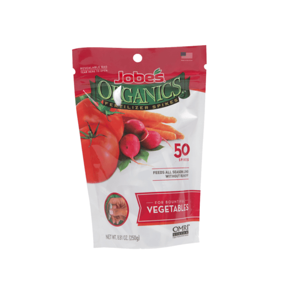 can you use jobe's fertilizer spikes for vegetable plants Jobe's Organics Fertilizer Spike Vegetables 2-7-4