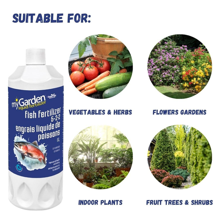 fish emulsion for indoor plants My Garden Liquid Fish Fertilizer 5-2-2 1L