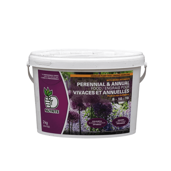 perennial plant fertilizer Nutrite® Perennial & Annual Flower Food 2kg Pail