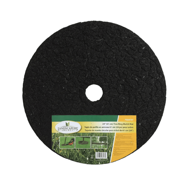 Rubber Wood Mulch Tree Ring | Brown