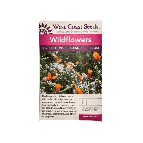 bee garden blend west coast seeds Wildflower Beneficial Insect Blend Seeds | West Coast Seeds