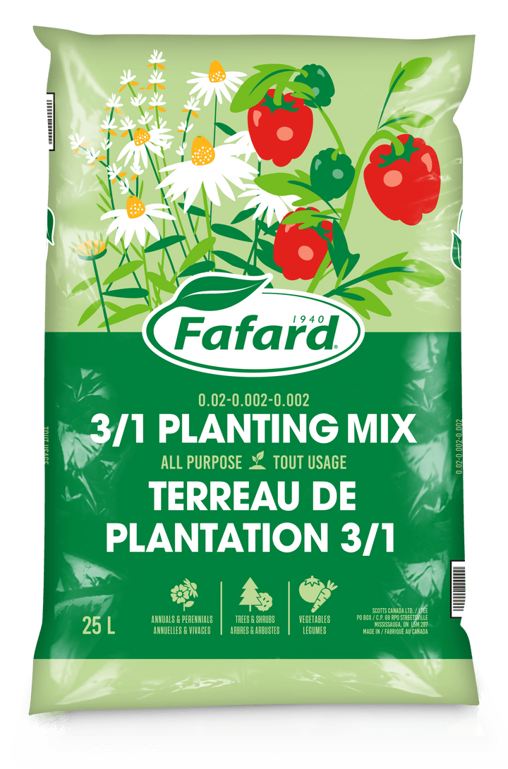 fafard 52 potting mix FAFARD 3 IN 1 ALL PURPOSE PLANTING MIX 25L