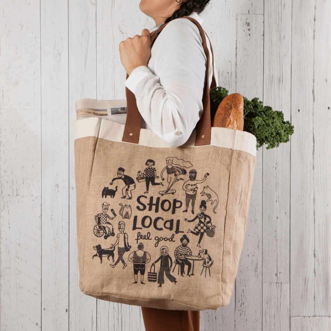 Market Shopping Tote with Laminated Lining [Goods for Provision