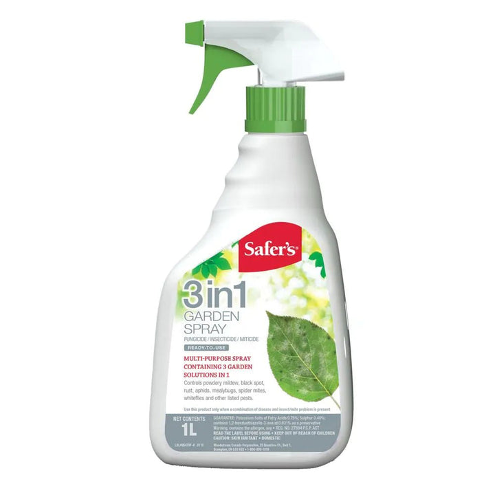 safer brand 3 in 1 garden spray Safer's 3-in-1 Garden Spray 1L Ready-to-Use Spray